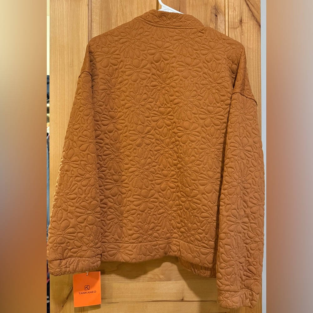 Quilted Burnt Orange Jacket - Picture 2 of 3